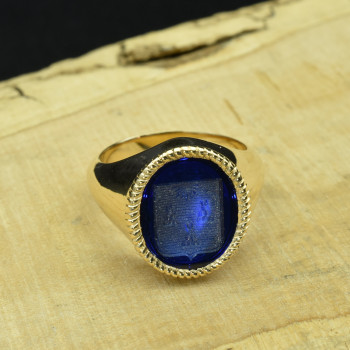 Chevalière serti tressé et...