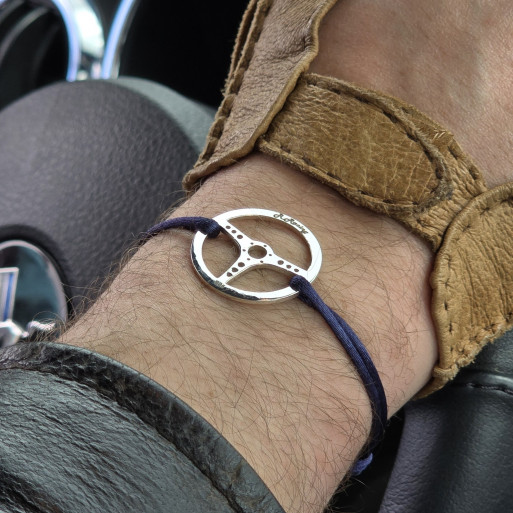 Volant argent grand modèle 25mm