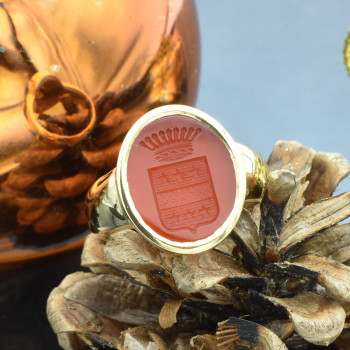 Anneau romain et Cornaline