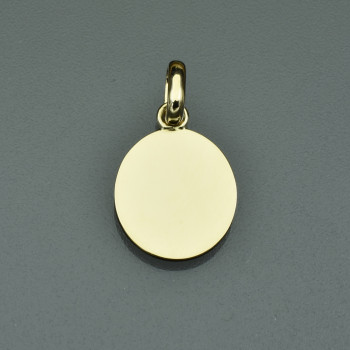 Médaille ovale avec bélière...